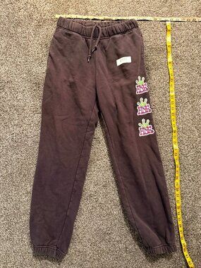 HUF Brown Graphic Jogger Sweatpants Small